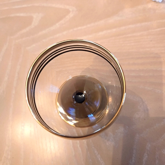 Vintage Gold Band 5-Piece Stemware Wine Glasses & 4-Piece Shot Glasses - Picture 7 of 16